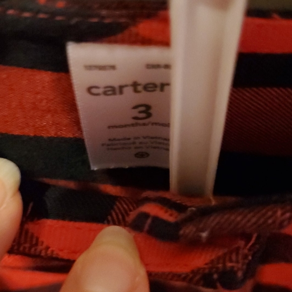 NWT: Carter's Flannel Dress Set - Picture 5 of 9